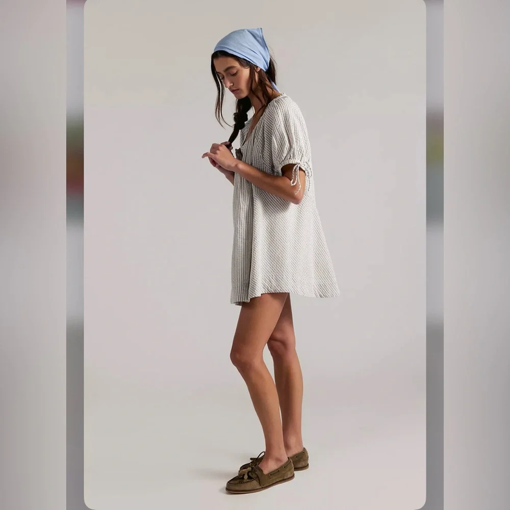 Free People Farley Striped tunic Dress - Picture 6 of 16